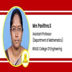 Interview Mrs Pavithra S Assistant Professor Department of Mathematics at RRASE College Of Engineering Chennai